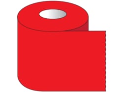 Research Products International Corp RPI Color Coded Multi-Purpose Laboratory Tape, 1 Inch Core, 1 Inch Wide, 500 Inches per Roll, Red