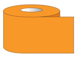 Research Products International Corp RPI Color Coded Multi-Purpose Laboratory Tape, 1 Inch Core, 3/4 Inch Wide, 500 Inches per Roll, Orange