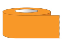 Research Products International Corp RPI Color Coded Multi-Purpose Laboratory Tape, 3 Inch Core, 3/4 Inch Wide, 2,160 Inches per Roll, Orange