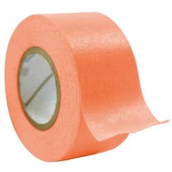 Research Products International Corp Time Tape, Salmon, 3 Inch Core, 1 Inch Wide, 2160 Inch Roll, 6 Rolls per Case