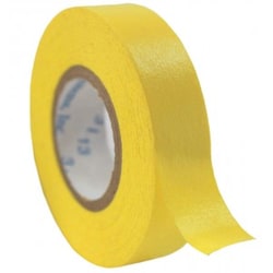 Research Products International Corp Time Tape, 1 Inch Core, 1/2 Inch Wide, 500 Inch Roll, Yellow, 6 Rolls per Case