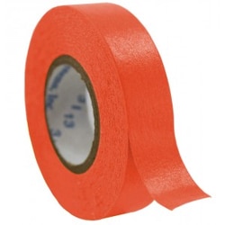 Research Products International Corp Time Tape, 1 Inch Core, 1/2 Inch Wide, 500 Inch Roll, Red, 6 Rolls per Case