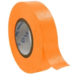 Research Products International Corp Time Tape, 1 Inch Core, 1/2 Inch Wide, 500 Inch Roll, Orange, 6 Rolls per Case