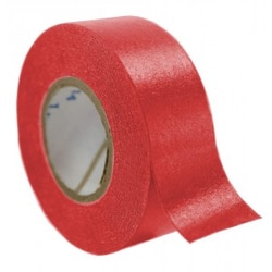 Research Products International Corp Time Tape, Red, 1 Inch Core, 3/4 Inch Wide, 500 Inch Roll, 6 Rolls per Case
