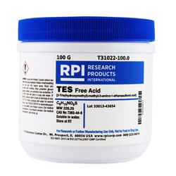 Research Products International Corp&nbsp;TES, Free Acid [2-Tris(hydroxymethyl)-methyl-2-amino 1-ethanesulfonic acid], 100 Grams