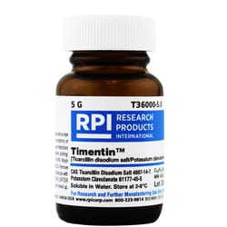 Research Products International Corp Timentin [Ticarcillin Disodium Salt/Potassium