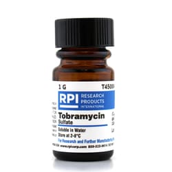 Research Products International Corp TOBRAMYCIN SULFATE, 1GM, Quantity: