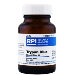Research Products International Corp Trypan Blue, 25 Grams, Direct Blue