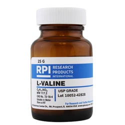 Research Products International Corp L-VALINE, USP GRADE, 25 GRAM, Quantity: