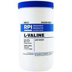 Research Products International Corp L-VALINE, USP GRADE, 500GM, Quantity: