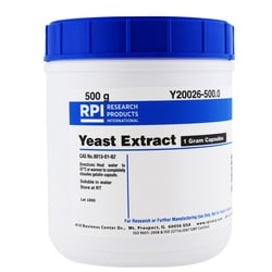 Research Products International Corp Yeast Extract, 1 Gram Capsules, 500 Grams