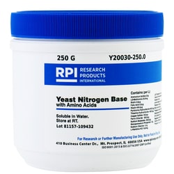 Research Products International Corp Yeast Nitrogen Base with Amino Acids, 250 Grams