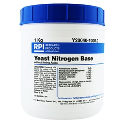 Research Products International Corp&nbsp;Yeast Nitrogen Base without Amino Acids, 1 Kilogram