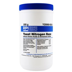 Research Products International Corp&nbsp;Yeast Nitrogen Base without Amino Acids and Ammonium Sulfate, 500 Grams