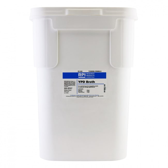 Research Products International Corp YPD Broth, 25 KG Fisher Scientific