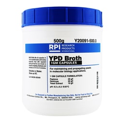 Research Products International Corp&nbsp;YPD Broth, 1 Gram Capsules, 500 Grams