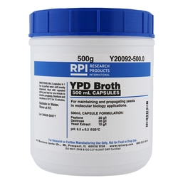 Research Products International Corp YPD Broth, 500 ml Capsules, 500 Grams,