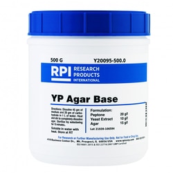 Research Products International Corp YP Agar, Base, 500 G, Quantity: Each