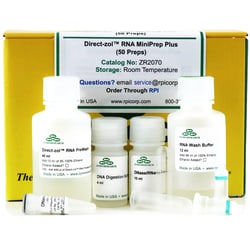 Research Products International Corp&nbsp;Direct-zol RNA MiniPrep Plus w/Zymo-Spin IIICG Columns, Capped, 50 Preps