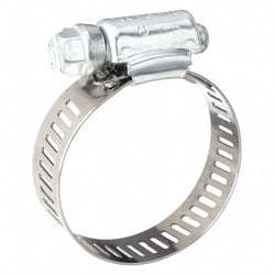 Grainger 1/2 in Wide, Interlocked Worm Gear Hose Clamp; 10/pk, Quantity: