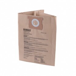 Grainger&nbsp;Dust Bag, for 6-16gal. Wet/Dry Vac, 3/pk