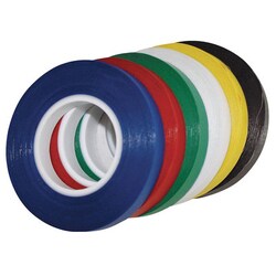 Grainger Chart Tape, Vinyl, Black, 1/8 inch Wide, 27 feet Long, Quantity: