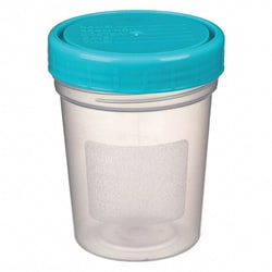 Grainger Wide Mouth Cylindrical Specimen Container, Plastic, 118 mL, Clear,