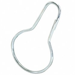 Grainger Nickel Plated Steel Shower Curtain Rings 24/pack, Quantity: Pack