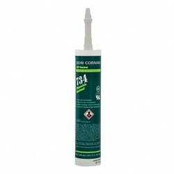 Grainger White Sealant, Silicone, 10.1 oz, Quantity: Each of 1