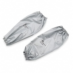 Grainger Sleeves, 20 In. L, Silver, pair