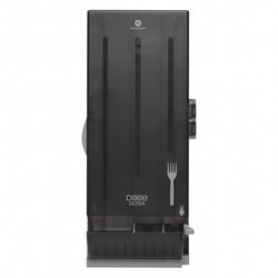 Grainger Fork Dispenser, Dixie Ultra SmartStock, Countertop, Stand, Wall, Holds 120 pcs Cutlery, Translucen