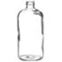 Tricor Braun 32 oz Clear Glass Boston Round Bottle, Quantity: Case of 1