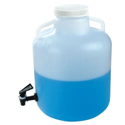 US Plastic Corporation 5-1/2 Gallon Nalgene Wide Mouth LDPE Carboy Modified