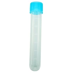 US Plastic Corporation 15mL Kartell Polypropylene Test Tube with Blue Screw Closure, 100/cs