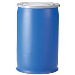US Plastic Corporation Vanguard 30 Gallon Open Head Drum, Blue, Quantity: