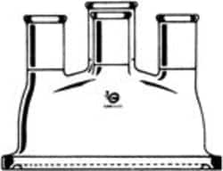 Wilmad Labglass&nbsp;4 Neck O-Ring Flange Reaction Vessel Cover 29/42 29/42