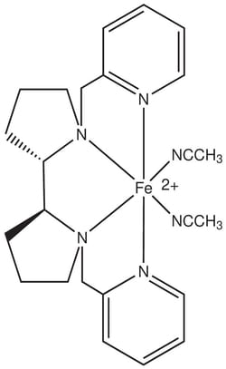 Strem, An Ascensus Company CAS# 959395-10-9. 500mg. (2S,2'S)-(-)-[N,N'-Bis(2-pyridylmethyl]-2,2'-bipyrrolidinebis(acetonitrile)iron(II)