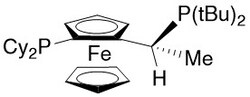 Strem, An Ascensus Company CAS# 158923-11-6. (R)-(-)-1-[(S)-2-(Dicyclohexylphosphino)ferrocenyl]ethyldi-t-butylphosphine,