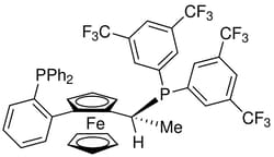 Strem, An Ascensus Company CAS# 565184-33-0. 500mg. (R)-(-)-1-[(R)-2-(2'-Diphenylphosphinophenyl)ferrocenyl]ethylbis(di-3,5-trifluoromethylphenyl)phosphine,