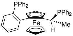 Strem, An Ascensus Company CAS# 565184-32-9. 100mg. (R)-(+)-1-[(R)-2-(2'-Diphenylphosphinophenyl)ferrocenyl]ethyldiphenylphosphine,