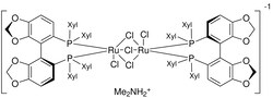 Strem, An Ascensus Company CAS 944451-14-3. 250mg. Dimethylammonium dichlorotri(mu-chloro)bis(S)-(-)-55-bis[di(35-xylyl)phosphino]-44-bi-13-benzodioxolediruthenate(II)