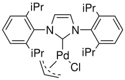 Strem, An Ascensus Company&nbsp;CAS# 478980-03-9. 1g. Allylchloro[1,3-bis(2,6-di-i-propylphenyl)imidazol-2-ylidene]palladium(II), 98%. MFCD08561131