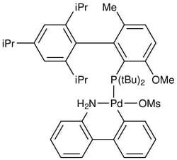 Strem, An Ascensus Company CAS# 2009020-38-4. 500mg. Methanesulfonato(2-(di-t-butylphosphino)-3-methoxy-6-methyl-2',4',6'-tri-i-propyl-1,1'-biphenyl)(2'-amino-1,1'-biphenyl-2-yl)palladium(II),