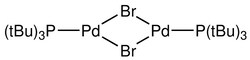 Strem, An Ascensus Company CAS# 185812-86-6. 100mg. Di-mu-bromobis(tri-t-butylphosphino)dipalladium(I).