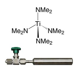 Strem, An Ascensus Company CAS# 3275-24-9. 25g. Tetrakis(dimethylamino)titanium(IV), 99% TDMAT, 93-2240, contained in high-temp 50 ml Swagelok cylinder (96-1071) for CVD/ALD. MFCD00014861