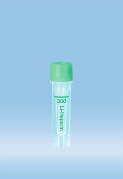 Sarstedt Inc Microvette 300, Capillary Blood Collection Tube, 300uL, Lithium Heparin, 100/Pack