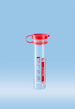 Sarstedt Inc Push Cap Micro Tube, 1.3ml, Serum,  100/Pack