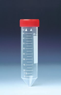 Sarstedt Inc&nbsp;50mL Screen Printed Screw Cap Tube, Conical Bottom, Polypropylene, 300/Case