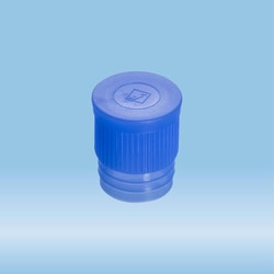 Sarstedt Inc Push cap, blue, suitable for tubes Ø 16-17 mm, 1000/pack