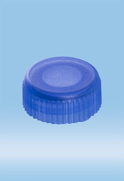 Sarstedt Inc Screw Cap with O-Ring, for Micro Tube, Blue, 500/Pack